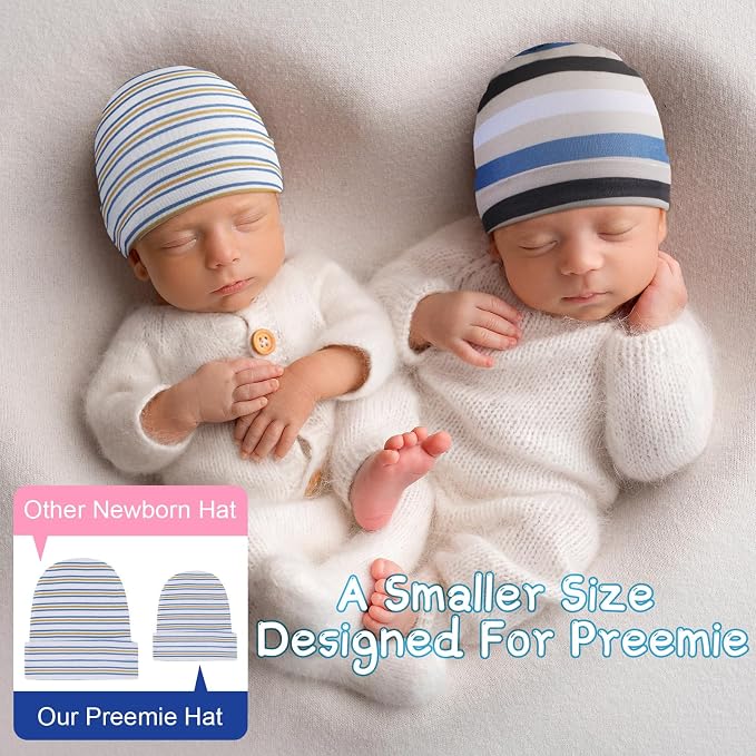 Newcotte 6 Preemie Hats - Image 4