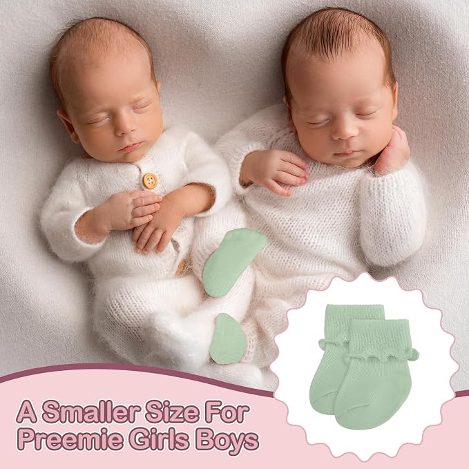 Toulite 12 Pairs Preemie Ankle Socks - Image 6
