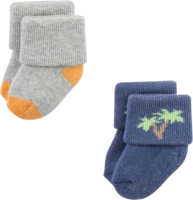 Hudson Baby Baby 8-pack Cotton Rich Newborn and Terry Socks - Image 3