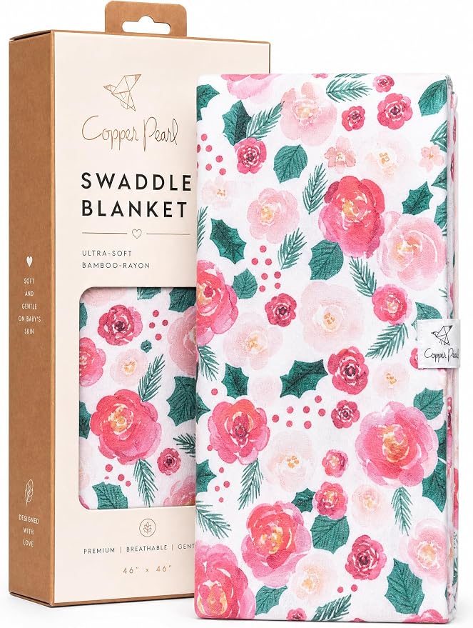 Copper Pearl Swaddle Blankets for Newborns | Soft Stretchy Receiving Blankets by CopperPearl