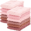Lovely Care 12 Pack Muslin Burp Cloths 100% Cotton Muslin Cloths Large by Lovely+Care