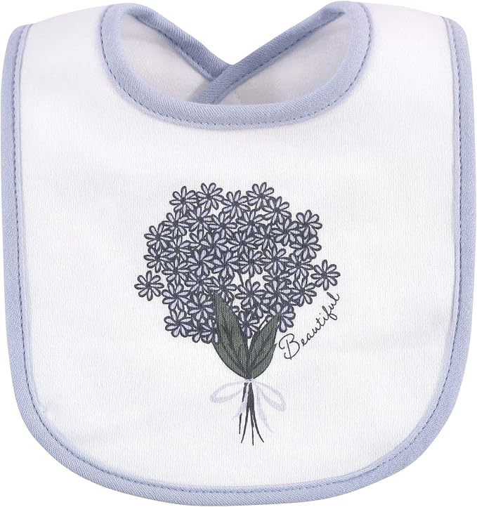 Hudson Baby Unisex Baby Cotton Bib and Headband Set - Image 4