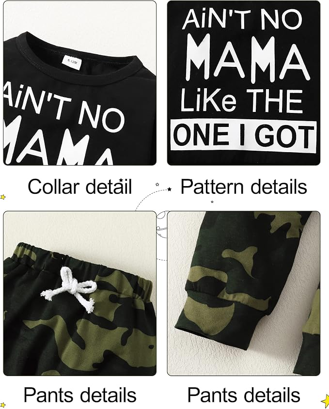 YALLET Baby Toddler Boy Clothes Fall Winter Outfit Long Sleeve Sweatshirts - Image 5
