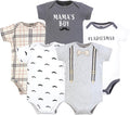 Hudson Baby Unisex Baby Cotton Bodysuits 5-pack by HudsonBaby