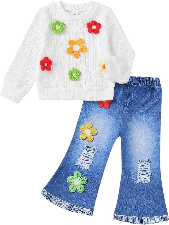 Renotemy Toddler Baby Girl Clothes Fall Winter Outfits Gifts 12Months-5T by Renotemy