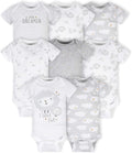 Gerber Baby Boys & Girls 8-Pack Short Sleeve Onesies Bodysuits by Gerber