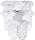 Gerber Baby Boys & Girls 8-Pack Short Sleeve Onesies Bodysuits by Gerber