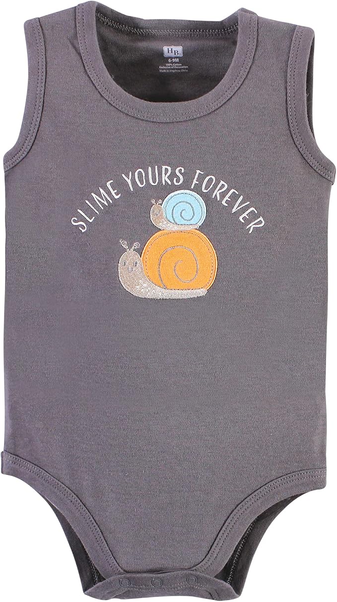 Hudson Baby Unisex Baby Cotton Sleeveless Bodysuits - Image 5