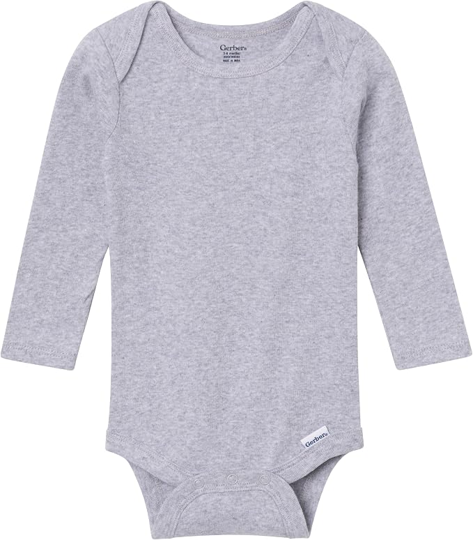 Gerber Baby 6 Pack Long-sleeve Onesies Bodysuit - Image 3
