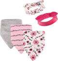 Hudson Baby Unisex Baby Cotton Bib and Headband Set by HudsonBaby