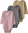 little planet by carter's Baby 3-pack Long Sleeve Bodysuits Made by LittlePlanet