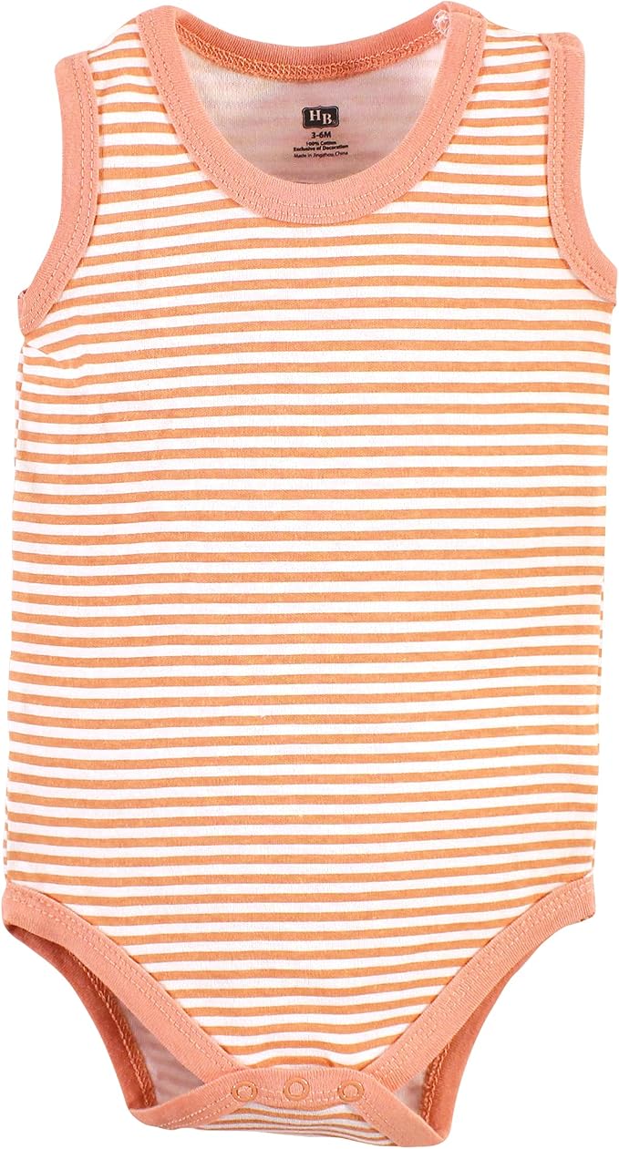 Hudson Baby Unisex Baby Cotton Sleeveless Bodysuits - Image 4