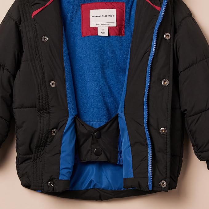 Amazon Essentials Babies, and Boys' Heavyweight Hooded Puffer Jacket - Image 5