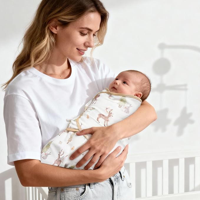 GLLQUEN BABY Swaddles for Newborns 0-3 Months, Adjustable & Easy Fastener | - Image 2