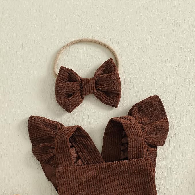 YINGISFITM My First Halloween Baby Girl Outfit Newborn Pumpkin Bubble Romper - Image 5