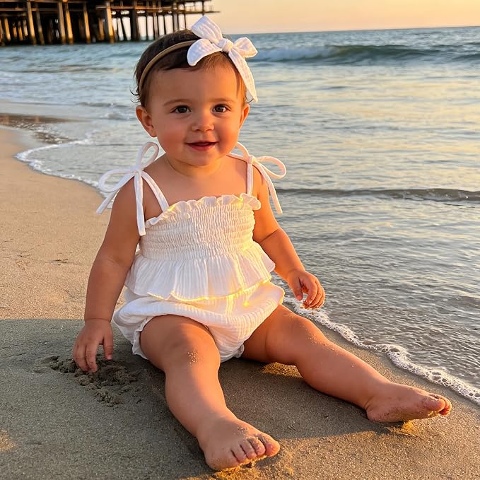 Baby Girl Romper Ruffle Newborn Girl Bodysuit Jumpsuit Baby Girl Clothes Outfit - Image 3