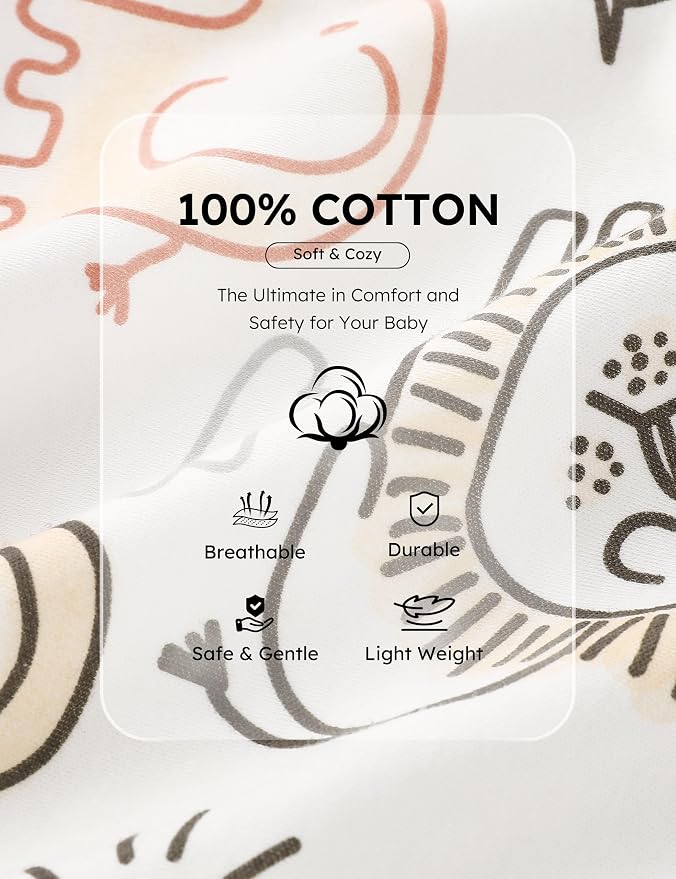 Yoofoss Baby Pajamas 100% Organic Cotton Baby Sleepers - Image 7