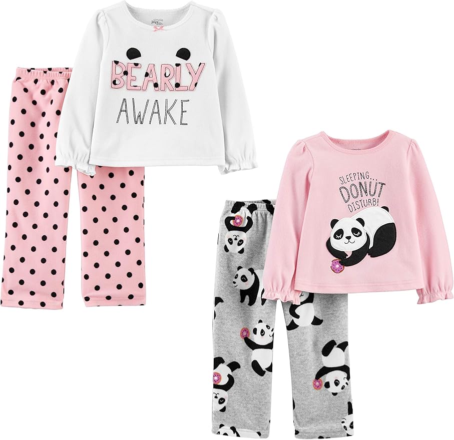 Simple Joys by Carter's Girls' 4-piece Polyester Pajamas by SimpleJoysbyCarters