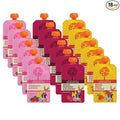 Peter Rabbit Organics Fruit Flavors Variety Pack - Squeezable Snack Pouches 4 oz. (Pack of 18)