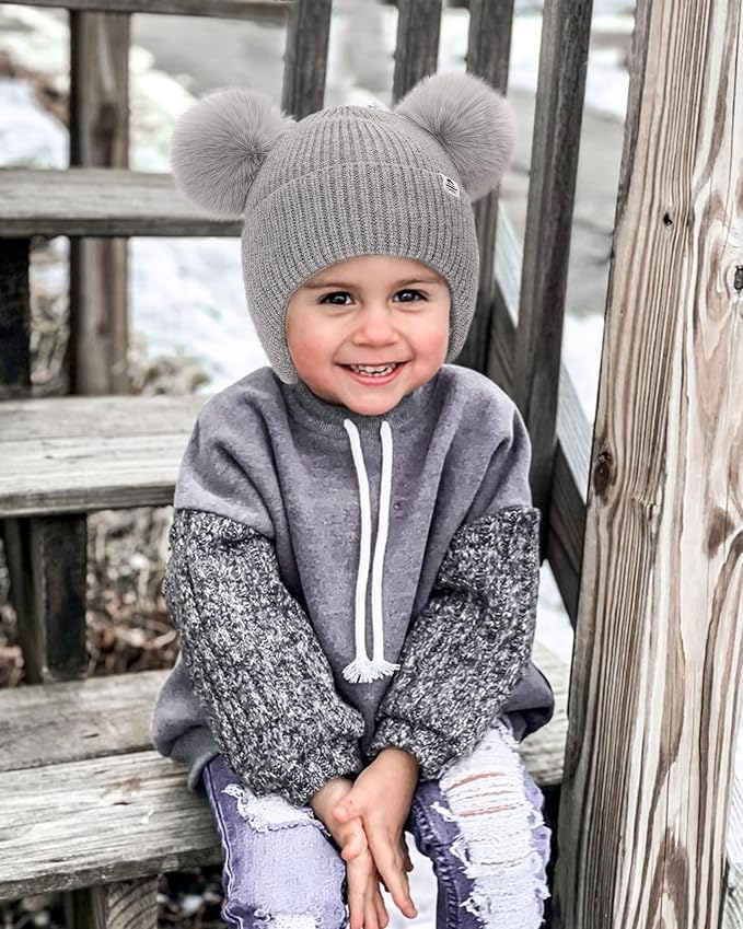 FURTALK Baby Winter Hat Pom Pom Beanie - Image 5