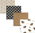 Hudson Baby Unisex Baby Cotton Poly Flannel Receiving Blankets, Wild Buffalo by HudsonBaby