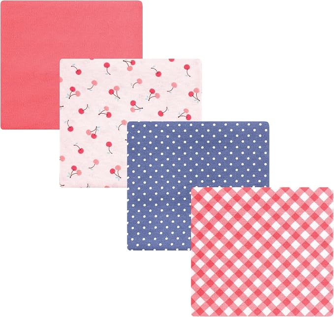 Luvable Friends Little Treasure Flannel Receiving Blankets 4pk by Luvable+Friends