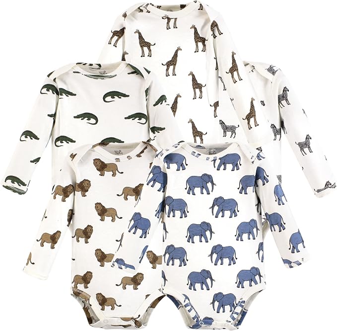 Touched by Nature Unisex Baby Organic Cotton Long-Sleeve Bodysuits by TouchedbyNature