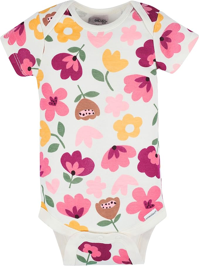 Onesies Brand Baby Girls' 8-pack Short Sleeve Mix & Match Bodysuits - Image 5