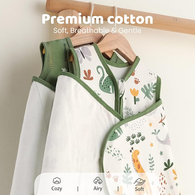 Baby Swaddle Sleep Sack 3-6 Months, Cotton Swaddles - Image 7