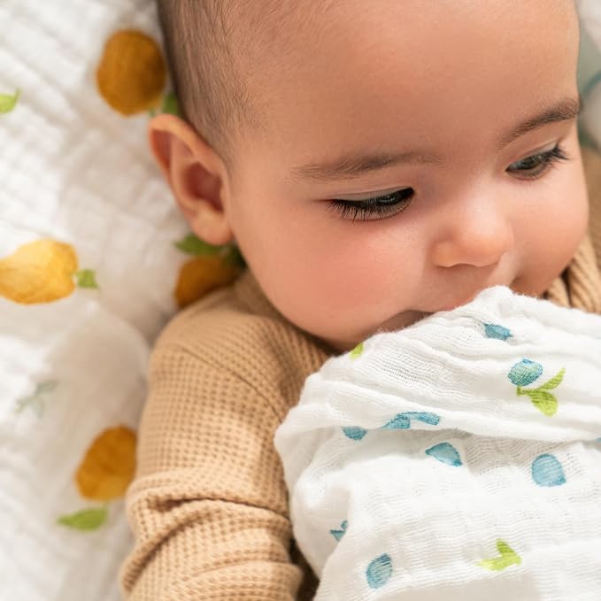aden + anais Boutique Organic Cotton Muslin Swaddle 2 Pack, Breathable Baby - Image 3