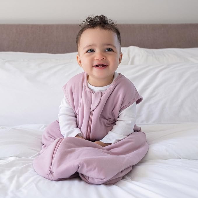 HALO SuperSoft Bamboo Wearable Blanket 1.5 TOG – Buttery Soft, Plush Baby Sleep Sack for Newborns, Infants & Toddlers, Hip-Healthy Design, Machine Washable, 6-12 Months, Medium, Mauve
