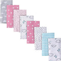 Gerber Baby Boys & Girls 8-Pack Cotton Flannel Burp Cloths by Gerber