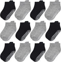 GRPSKCOS Non Slip Toddler Baby Socks 12 Pairs Anti Skid Ankle Socks by GRPSKCOS