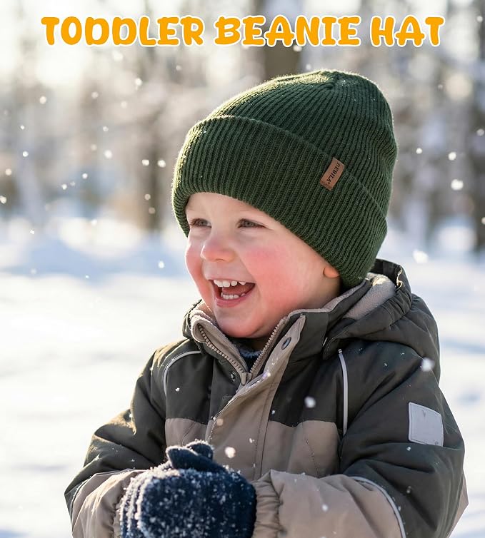 Baby Beanie Toddler Infant Winter Hats Knit Warm Caps - Image 4