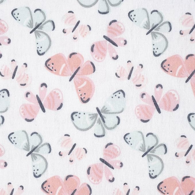 Gerber Girls Newborn Infant Baby Toddler Nursery 100% Cotton Flannel Receiving - Image 2