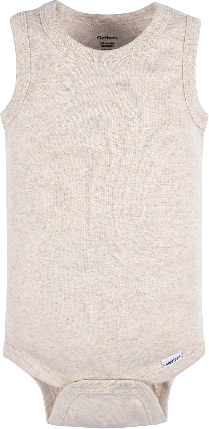Gerber Baby Boys Multi-Pack Sleeveless Onesies Bodysuit - Image 3