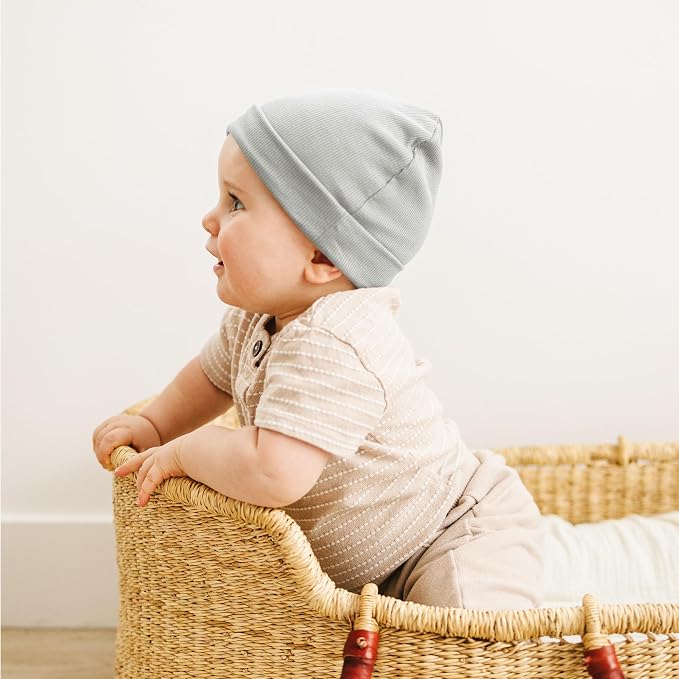 Konssy 6 Pack Baby Beanie Hats for Newborn Infant Girls Boys, 0-24 Months | - Image 2
