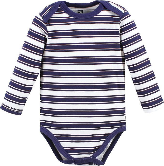Hudson Baby baby-boys Cotton Long-sleeve Bodysuits 3-pack - Image 4