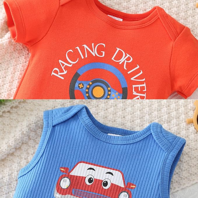 Baby Boys Romper Cotton Summer Infant Baby Boy Clothes | Short Sleeve Baby Boy - Image 5