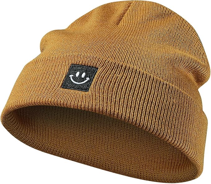 Baby Beanie Knit Ski Hat with Cute Face - Image 2