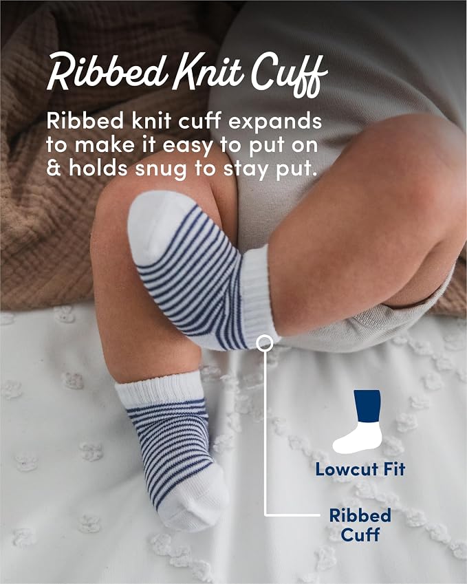 Fruit of the Loom Baby 22-Pack Grow & Fit Flex Zones Low Cut Stretch Socks - Image 4