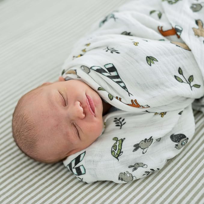 Little Unicorn Muslin Swaddle Blanket - Image 6