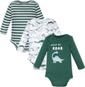 Hudson Baby baby-boys Cotton Long-sleeve Bodysuits 3-pack by HudsonBaby
