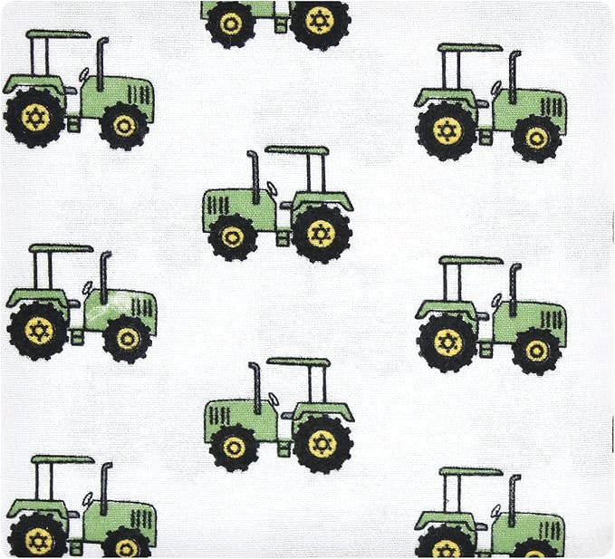Hudson Baby Unisex Baby Cotton Flannel Receiving Blankets, Boy Farm, One Size - Image 5