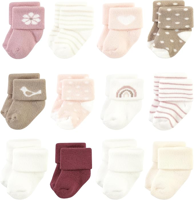Hudson Baby Basics Unisex Baby Cozy Terry Baby Sock 12-Pack by HudsonBaby