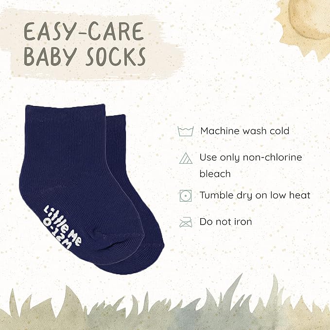 Little Me 20-Pack Newborn Baby Infant & Toddler Unisex Socks, - Image 4