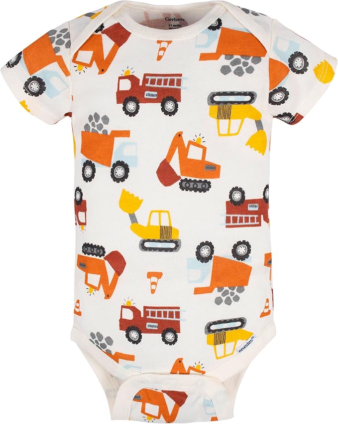 Gerber Baby Boys 8-Pack Short Sleeve Onesies Bodysuits - Image 5