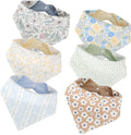 JUVA Baby Bandana Drool Bibs 6pk, Organic Cotton, Absorbent & Reversible | 100% by Unknown
