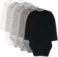 HonestBaby baby-girls 5-pack Long Sleeve Bodysuits One Piece 100% Organic Cotton by HonestBaby