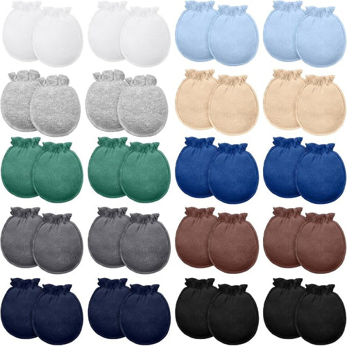 20 Pairs Newborn Baby 0-6 Months No Scratch by Syhood
